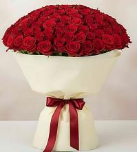 Букет 101 Красная роза Милано в Камское Устье