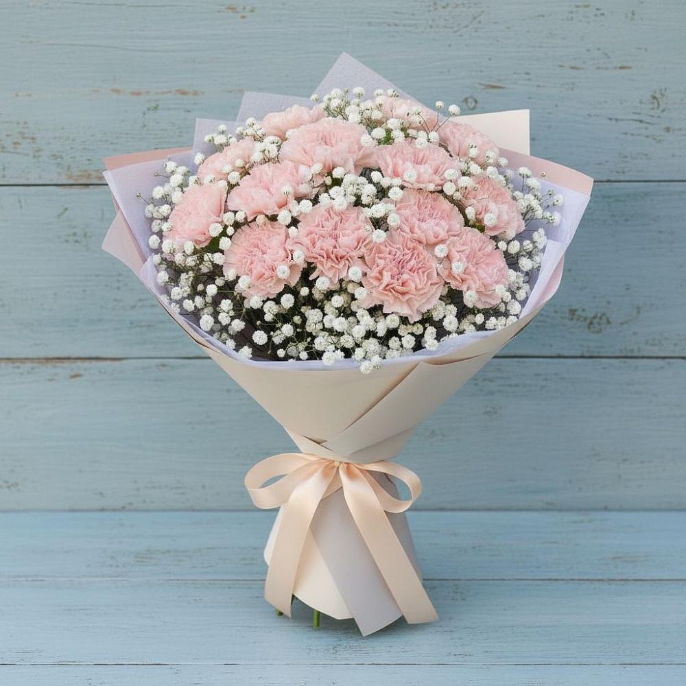 Букет цветов из: Гвоздики в Камское Устье