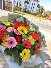 Букет цветов из:  Герберы #REPLACE_PRED# Камское Устье
