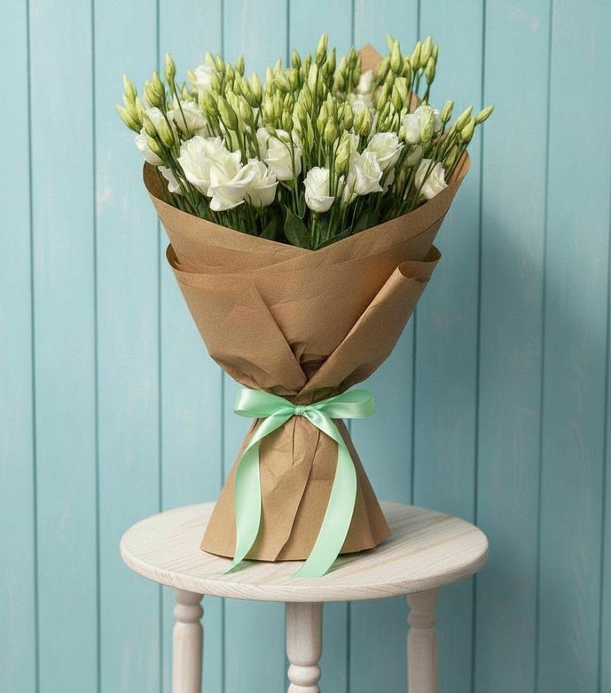 Букет цветов из: Лизиантусы в Камское Устье