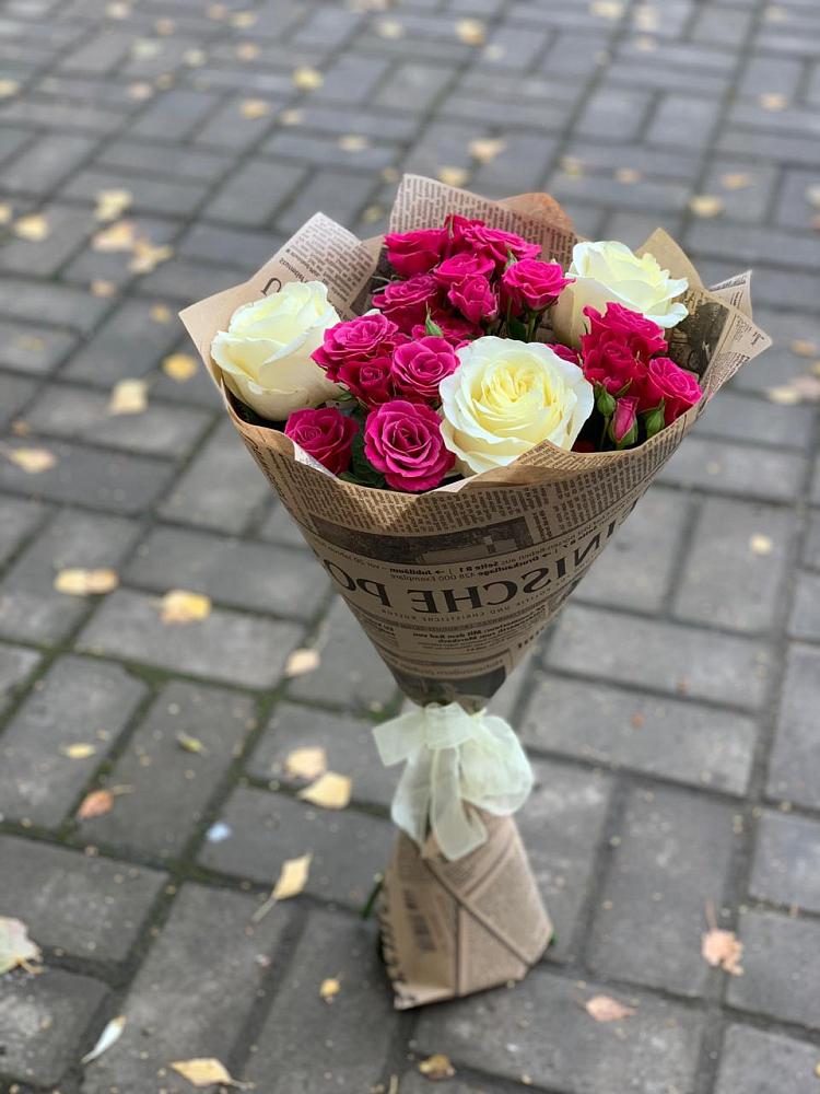 Букет цветов из: Розы в Камское Устье