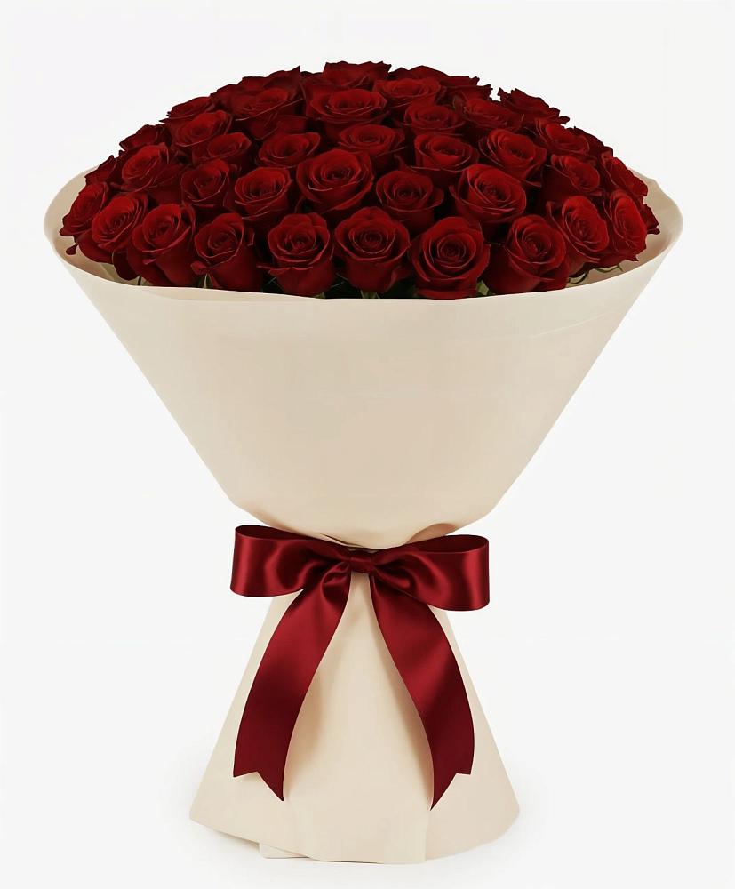 Букет 101 Бордовая роза Блэк Бакарра в Камское Устье